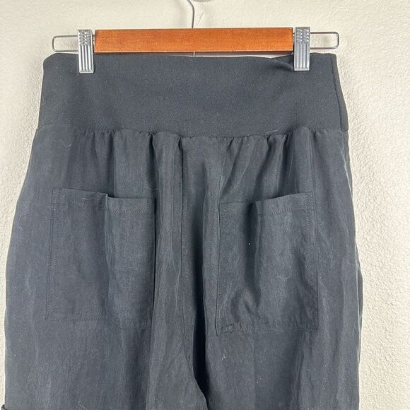 Anthropologie Maeve Women's S Cicerone Joggers Black Slouchy Multipocket Casual - Picture 5 of 15